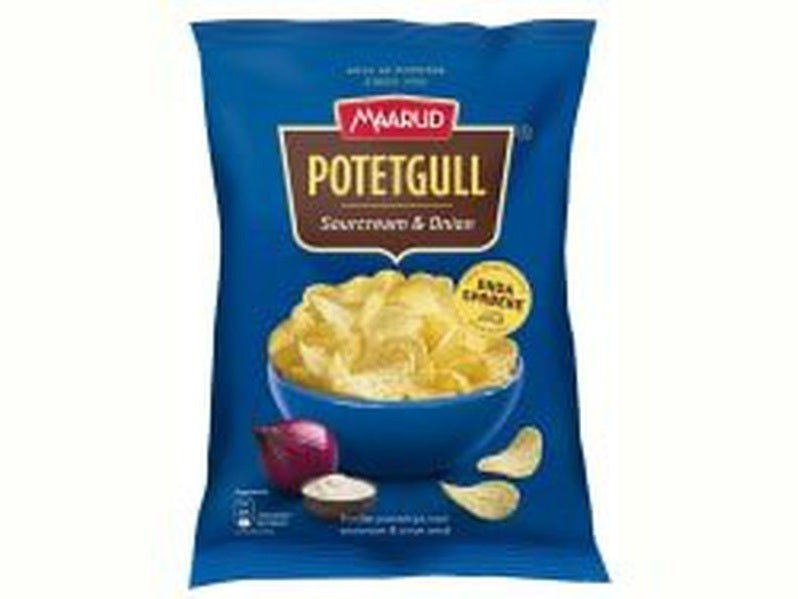 Maarud potatochips sourcream & onion 200 grams Norwegian Foodstore