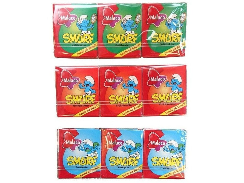 Smurf pastiller 3-pack 61 gram Norwegian Foodstore