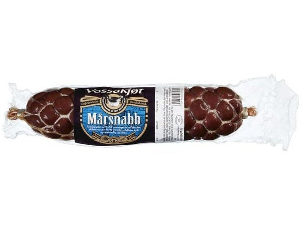 Vossakjøt cured sausage (Mårsnabb / pølse) 300 grams Norwegian Foodstore