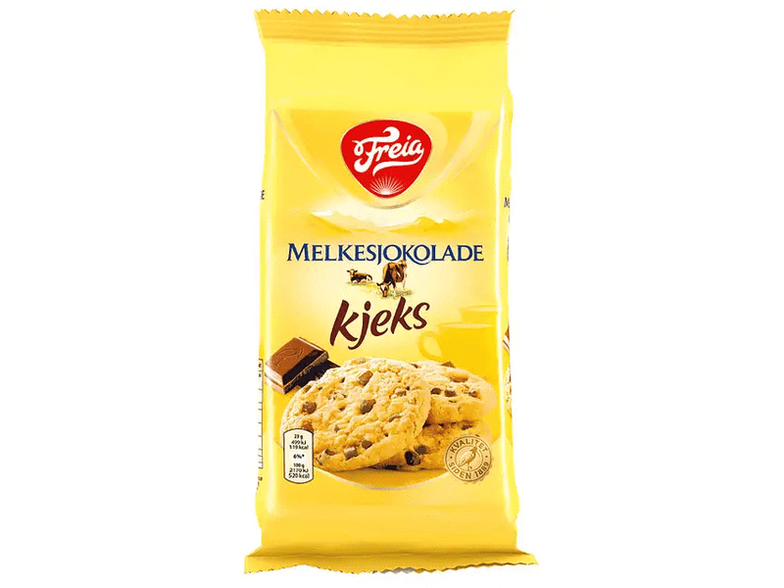 Freia Melkesjokolade / Milk chocolate cookies 184 gram (kjeks) Norwegian Foodstore