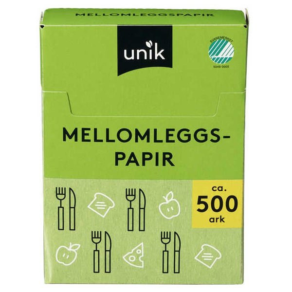 Sandwich greaseproof paper (Mellomleggspapir) 500 sheets – Norwegian  Foodstore