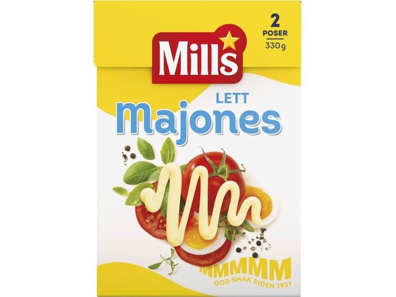 Mills Light Mayonnaise (Lett Majones) 330grams Norwegian Foodstore