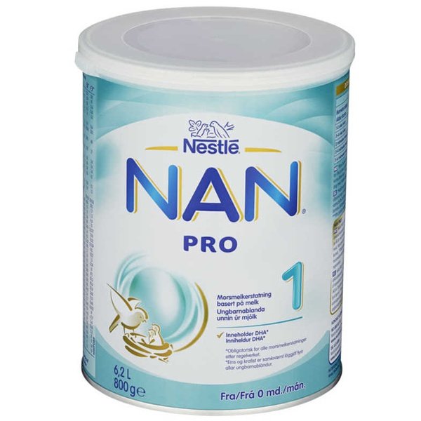 Nestle NAN PRO 1 Baby formula (Morsmelkerstatning) from 0 months, 800 grams Norwegian Foodstore