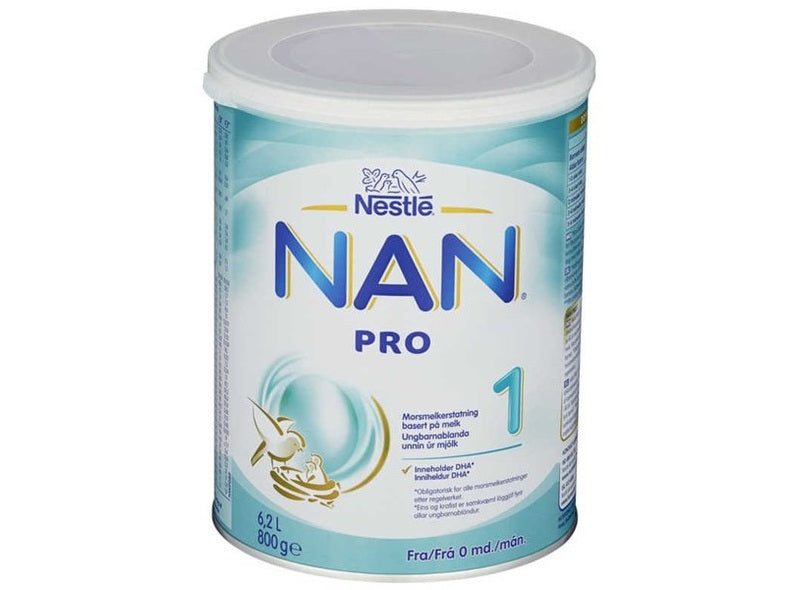Nestle NAN PRO 1 Baby formula (Morsmelkerstatning) from 0 months, 800 grams Norwegian Foodstore