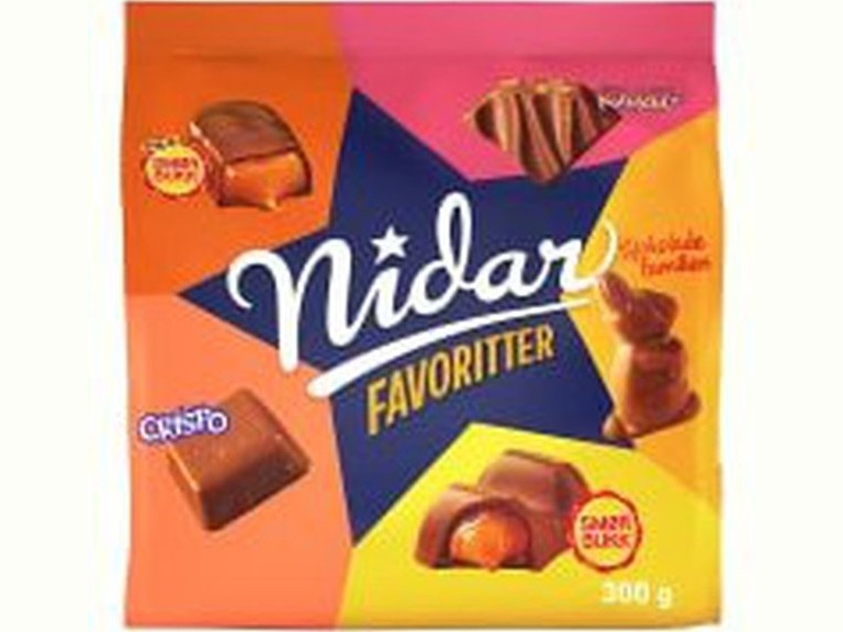 Nidar favourites Smørbukk mixed candy 300 gram (Favoritter Smørbukk) Norwegian Foodstore