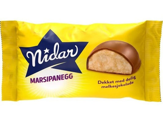 Nidar Marzipan Easter Egg (Marsipanegg) 57 grams Norwegian Foodstore