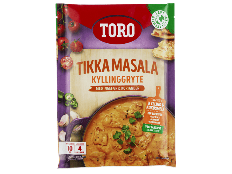 Toro Indian tikka masala stew 113 grams Norwegian Foodstore