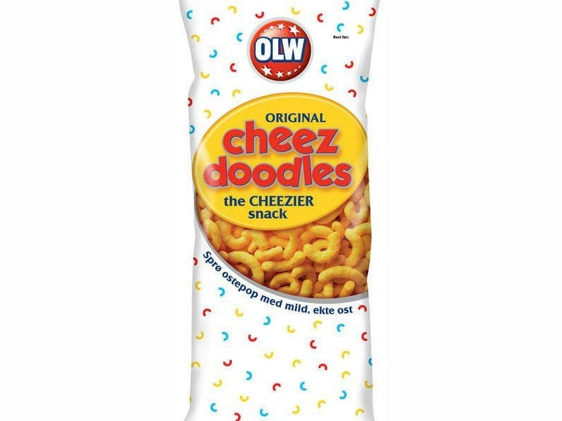 OLW Cheez Doodles snacks 120 gram Norwegian Foodstore