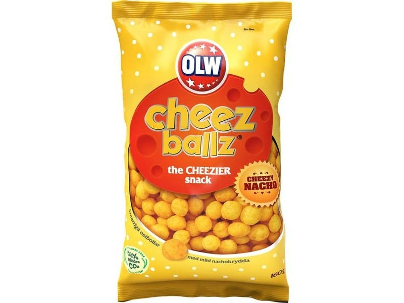 OLW Cheez Balls 160g Norwegian Foodstore