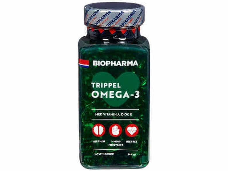 Biopharma Tripple Omega-3 - 144 capsules Norwegian Foodstore