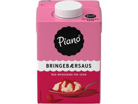 Piano Raspberry Sauce (Bringebær saus) 500 ml Norwegian Foodstore