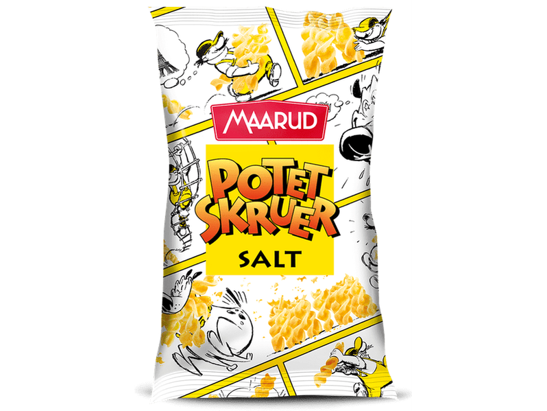 Maarud Potato screws salt 90 grams (Potetskruer) Norwegian Foodstore