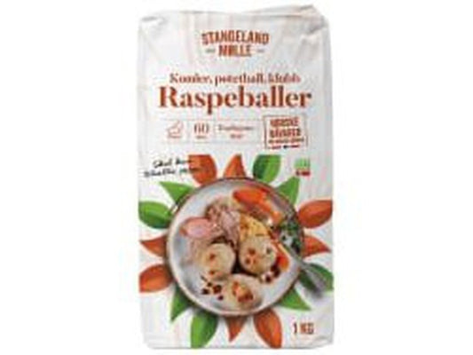 Stangeland potato dumplings mix 1 kg (Raspeballe melmiks) Norwegian Foodstore