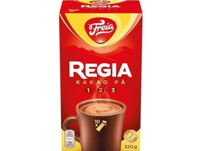 Freia Regia cocoa 32x10 gram (kakao - sjokoladedrikk) Norwegian Foodstore
