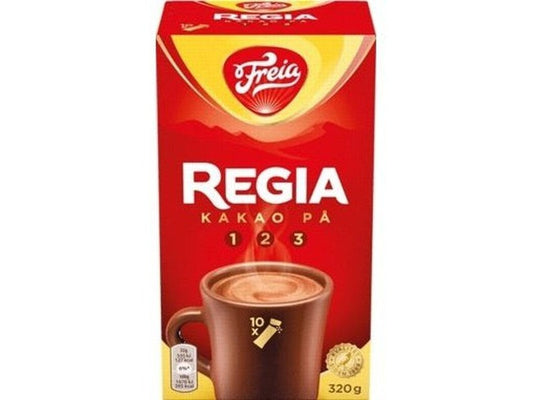 Freia Regia cocoa 32x10 gram (kakao - sjokoladedrikk) Norwegian Foodstore