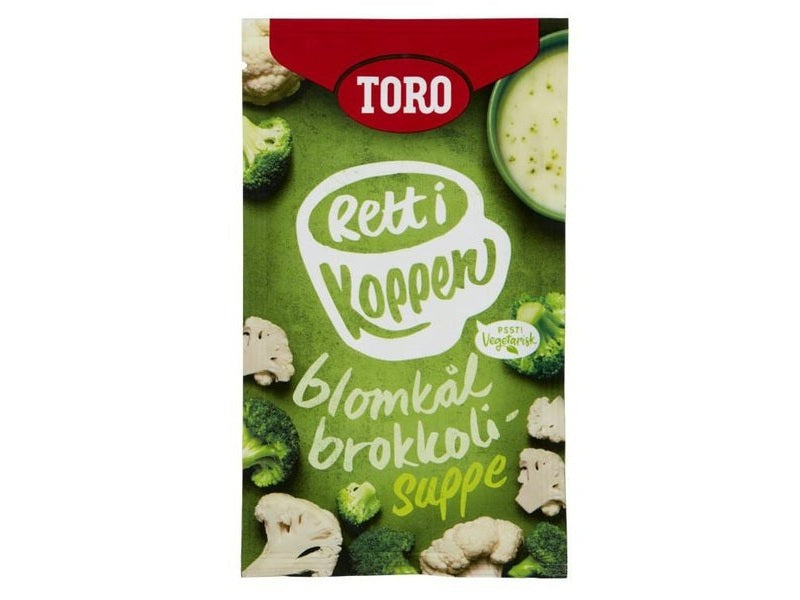 Rett i koppen blomkål og brokkoli (Instant soup) 22 grams Norwegian Foodstore