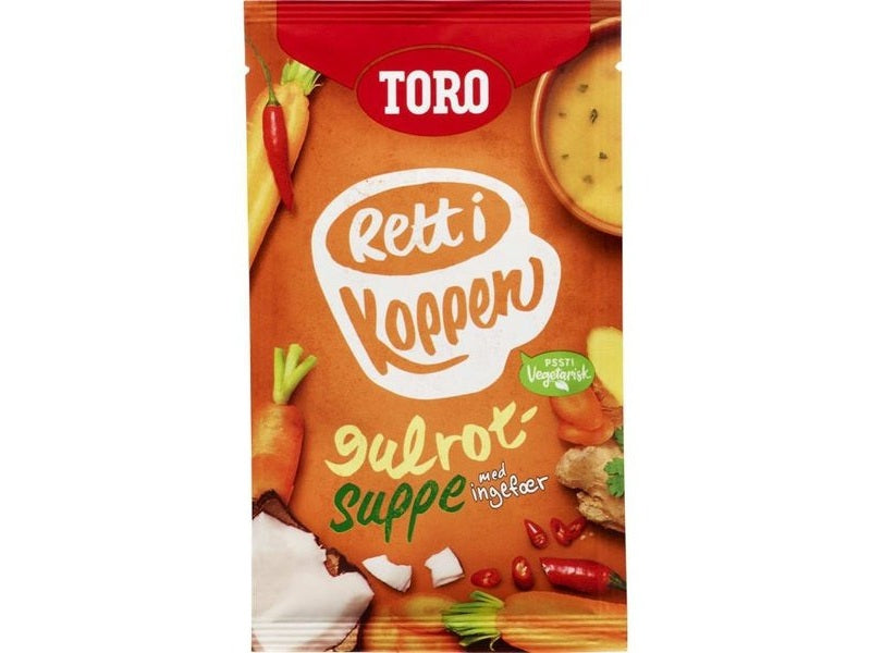 TORO Rett i koppen Gulrotsuppe 22 gram (Instant soup) Norwegian Foodstore