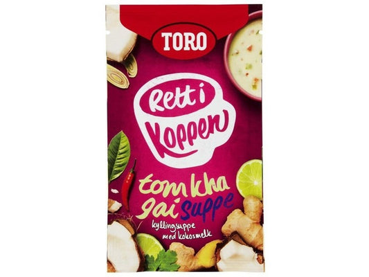 Toro rett i koppen Tom Kha Gai Suppe 26 gram (Instant soup) Norwegian Foodstore