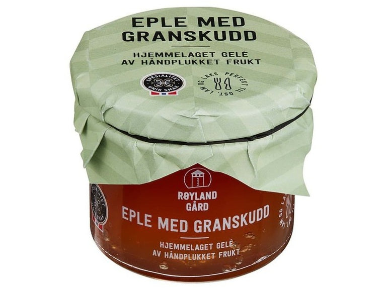 Apple jelly w/ Fir shoots 125 grams (Eple gelè m/granskudd) Norwegian Foodstore