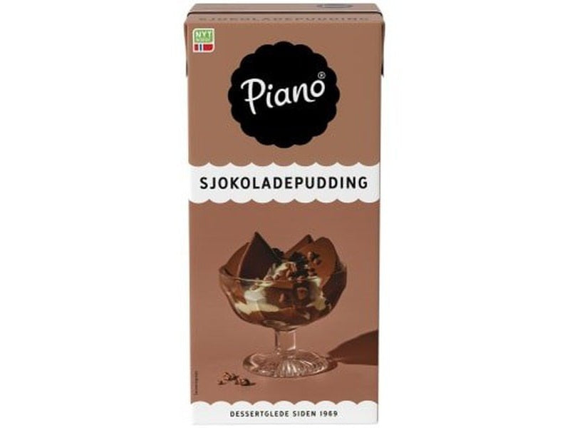 Piano chocolate pudding 1 Liter (Sjokoladepudding) Norwegian Foodstore