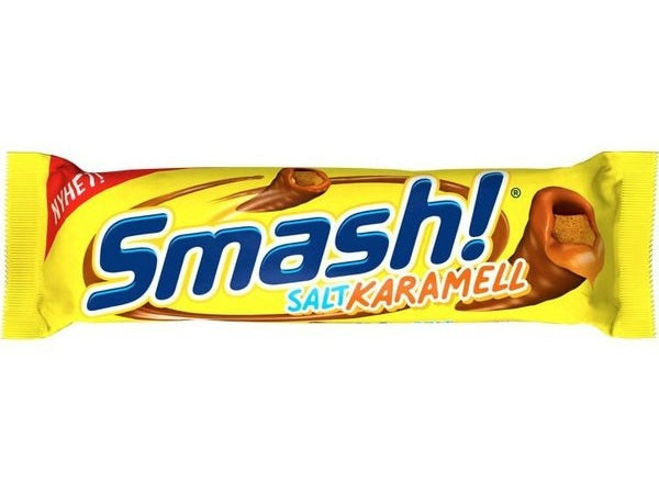 Nidar Smash! Bar Salt caramel bar 40 grams Norwegian Foodstore
