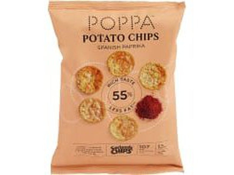 Sørlandschips Poppa snacks paprika (low-fat) 75 grams Norwegian Foodstore