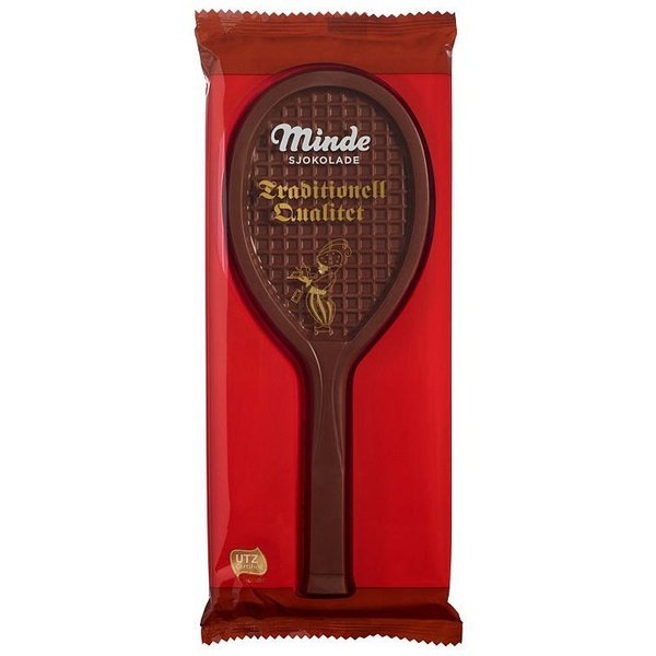 Tennis milk chocolate 120g (Tennis raket lys sjokolade) Norwegian Foodstore