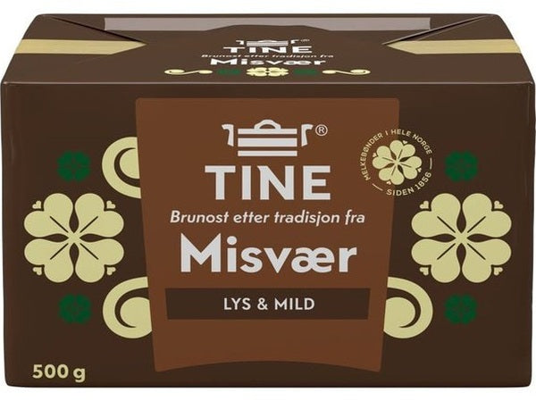 Misvær (Misvaer) Brown Cheese 500g (Brunost) Norwegian Foodstore