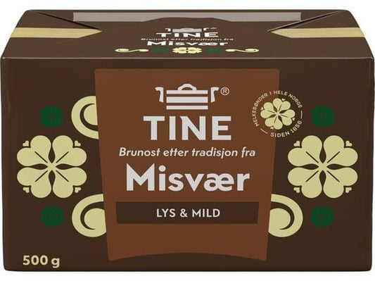 Misvær (Misvaer) Brown Cheese 500g (Brunost) Norwegian Foodstore