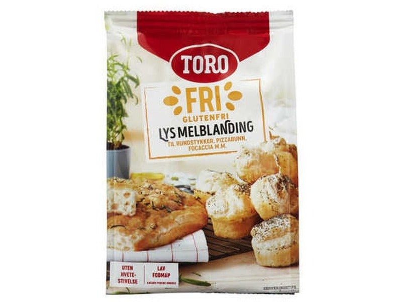 Toro Glutenfree flour mix (Lys glutenfri melblanding) 362 grams Norwegian Foodstore