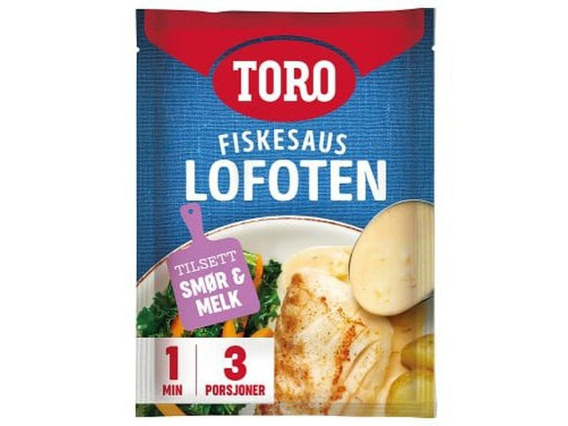 Toro Lofoten fish sauce 40 grams (Fiskesaus) Norwegian Foodstore