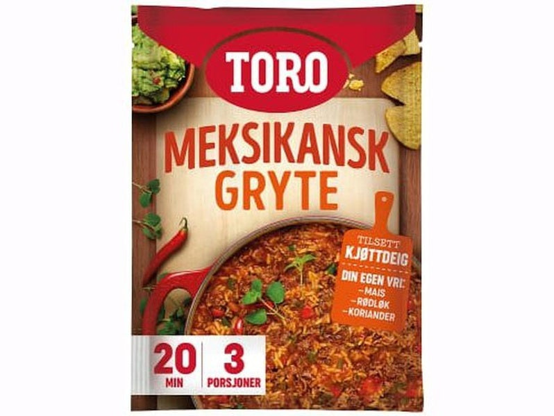 Toro Mexican Dinner (Meksikansk gryterett) 190 grams Norwegian Foodstore