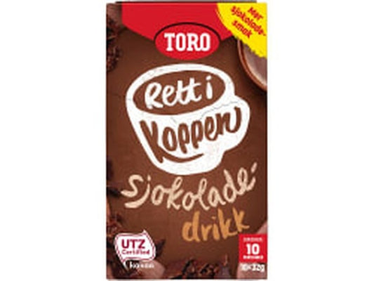 Toro sjokoladedrikk hot chocolate drink 10x35 gram (Sjokoladedrikk) Norwegian Foodstore