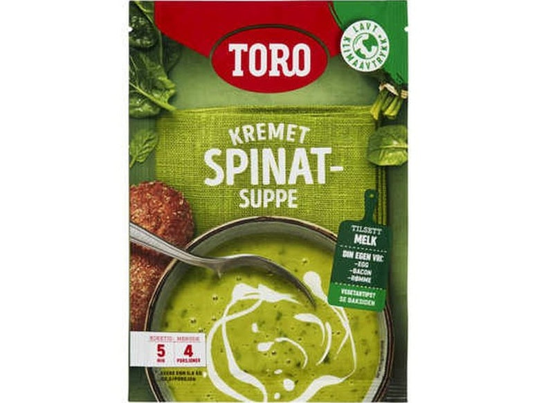 Toro Creamy Spinach Soup (Kremet Spinat suppe) 79 grams Norwegian Foodstore