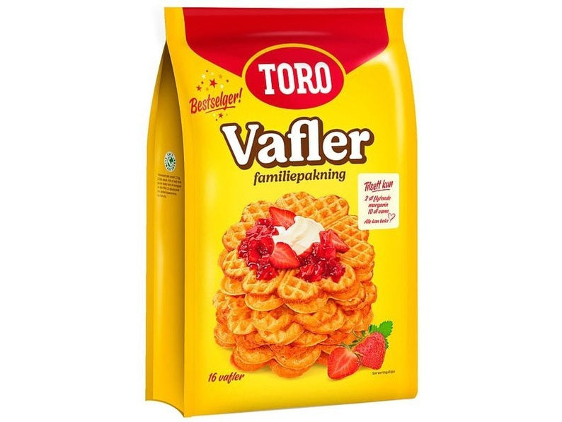 Toro Vafler 591 gram (Wafflemix family size) Norwegian Foodstore