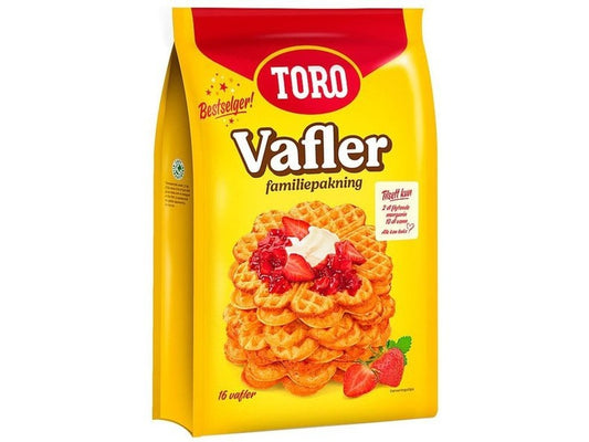 Toro Vafler 591 gram (Wafflemix family size) Norwegian Foodstore