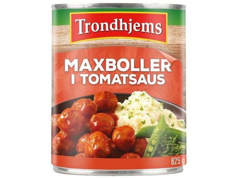 Trondhjems Maxboller in tomatosauce 420 grams (Tomatsaus) Norwegian Foodstore