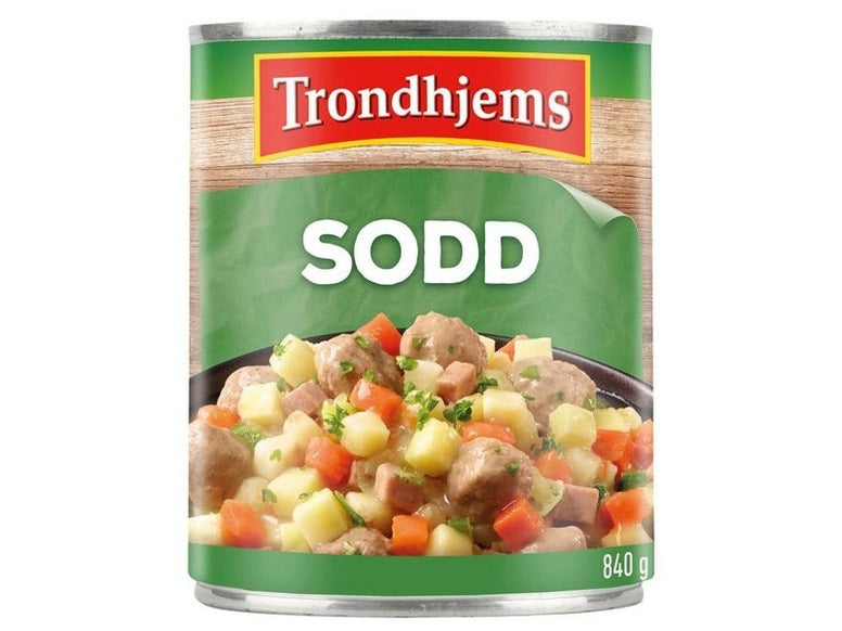Trondhjems Sodd canned dinner 800 grams Norwegian Foodstore