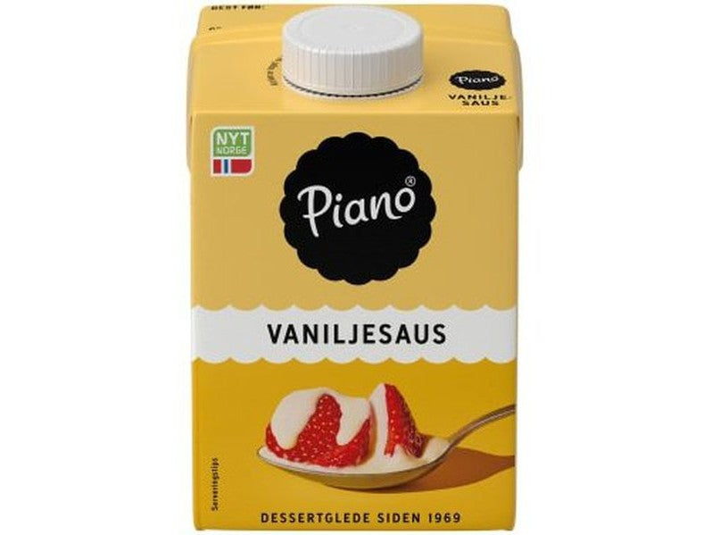 Piano Vanilla Sauce ( Vaniljesaus) 500 ml Norwegian Foodstore