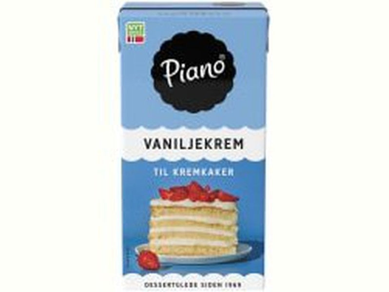 Piano vanilla cream 500 ml (Vaniljekrem) Norwegian Foodstore