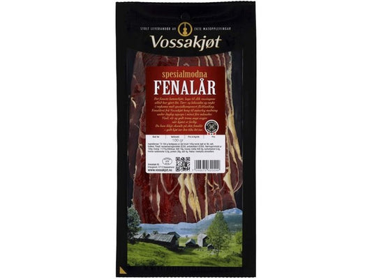 Vossakjøt cured sheep meat 100 gram (Fenalår) Norwegian Foodstore