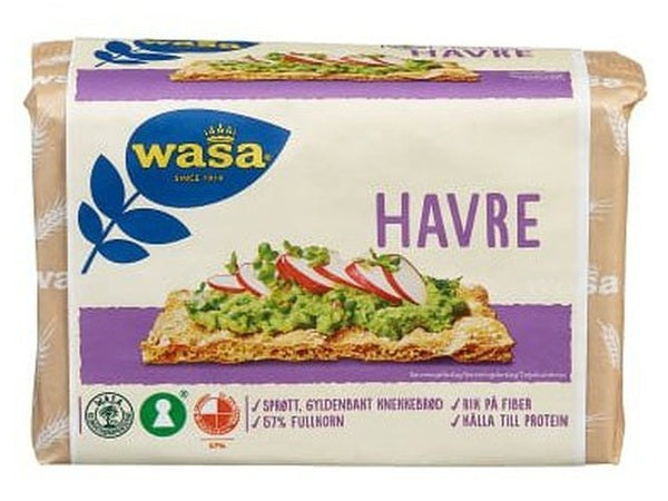 Wasa Havre Crispbread 300 grams (Knekkebrød) Norwegian Foodstore