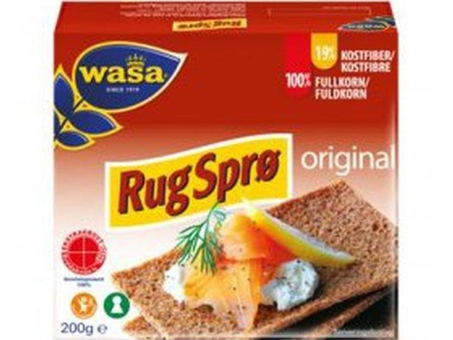 Rugsprø Crispbread 200 gram (Knekkebrød) Norwegian Foodstore