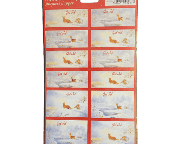 Christmas to / from stickers (til og fra lapp)