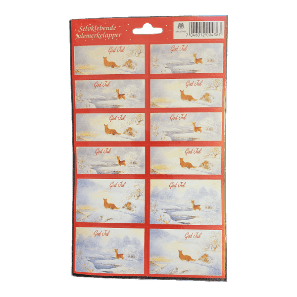 Christmas to / from stickers (til og fra lapp)