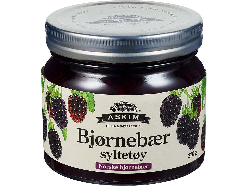 Askim Blackberry Jam 370g (jordbær syltetøy) – Norwegian Foodstore