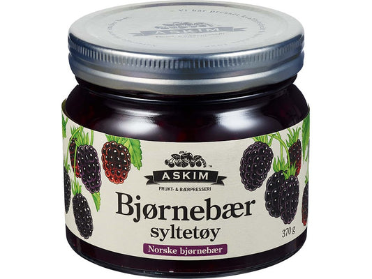 Askim Blackberry Jam 370g (jordbær syltetøy) – Norwegian Foodstore