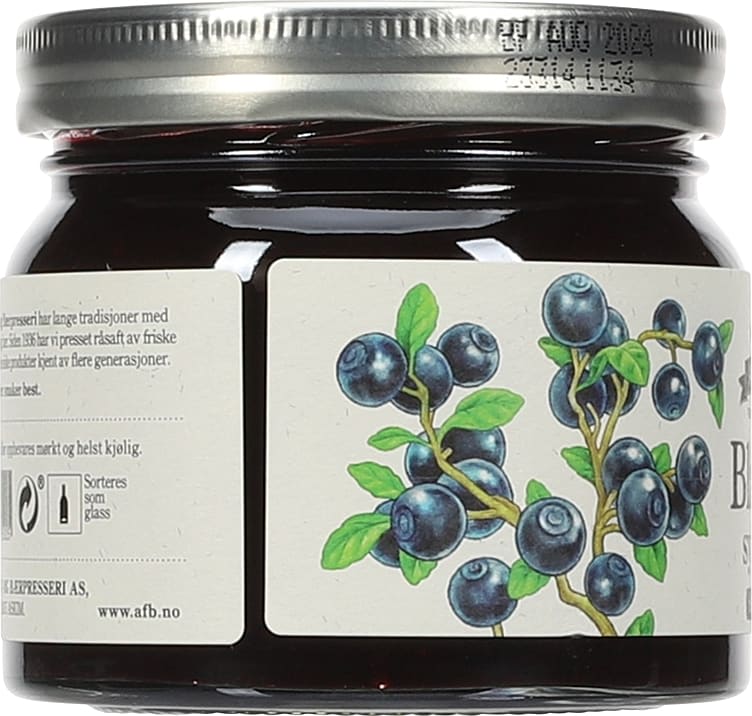 Askim Blueberry Jam 370g Norwegian blueberry preserve made from wild blueberries