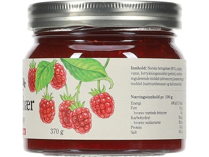 Askim Raspberry Jam 370g (jordbær syltetøy) – Norwegian Foodstore