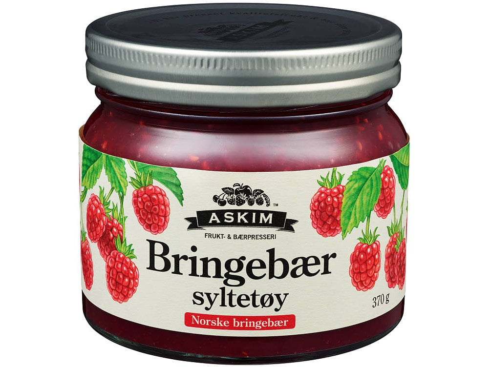 Askim Raspberry Jam 370g (jordbær syltetøy) – Norwegian Foodstore